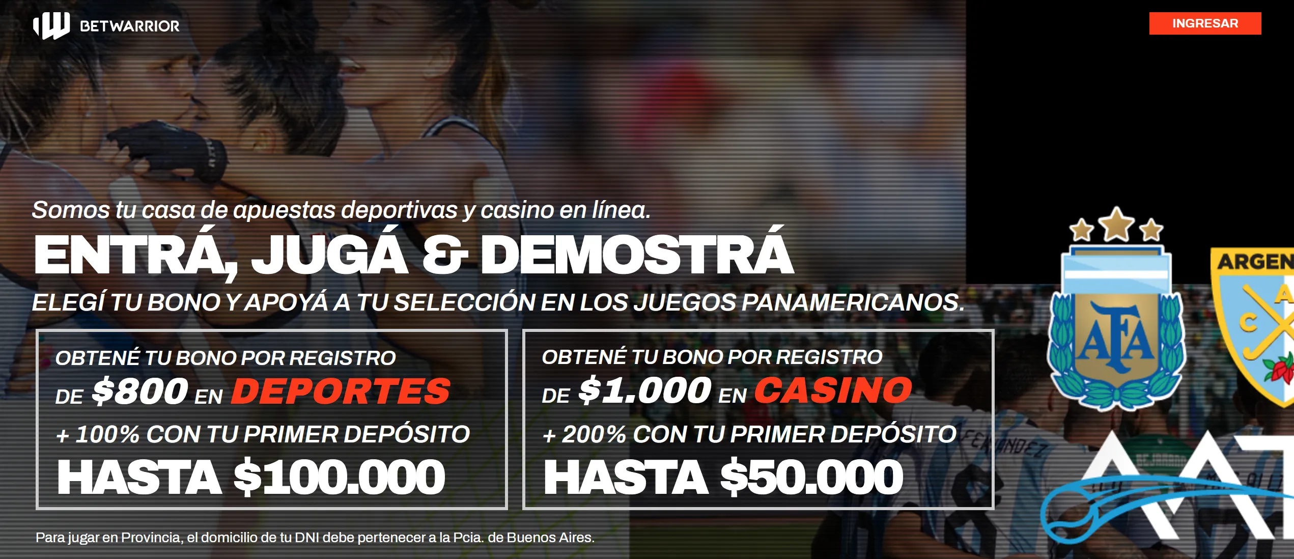 Licencia Betwarrior